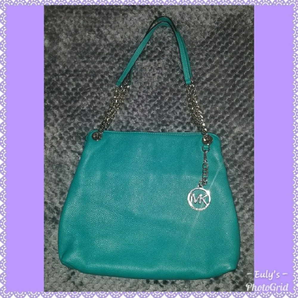 Michael Kors Jet Set Tile blue Purse. #30S5STCE3L